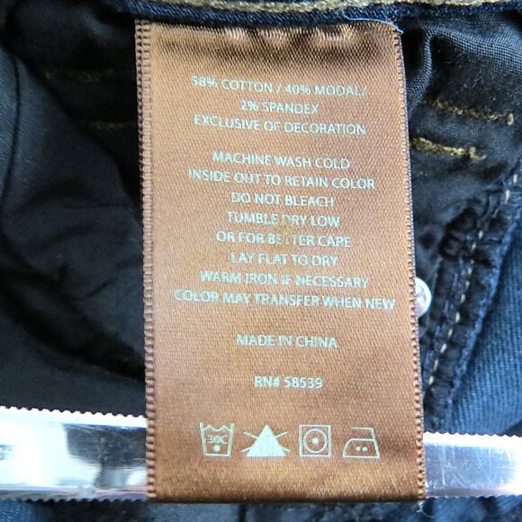 Kut from the Kloth Natalie Bootcut Flap Pocket Dark Wash Stretch Jeans Size 2 - Picture 14 of 16